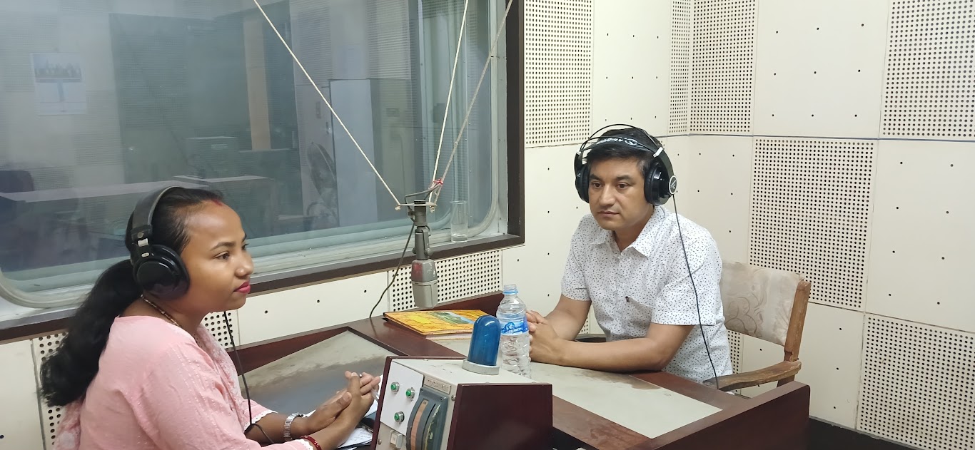 Slider Image: Interview at Radio Nepal